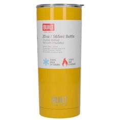 Smart Plus BUILT Vacuum Insulated Tumbler - Vákuovo izolovaný oceľový termohrnček 600 ml (žltý)