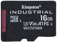 KINGSTON 16GB microSDHC / Industrial Temp / UHS-I / U3 / bez adaptéra