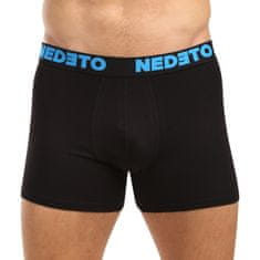 Nedeto 3PACK pánske boxerky čierne (3NB003b) - veľkosť XL