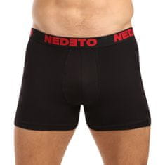 Nedeto 3PACK pánske boxerky čierne (3NB003b) - veľkosť XL