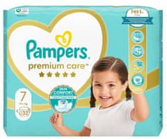 Pampers Premium Care vel. 7, 32 ks, 15 kg+