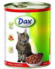 DAX Cat kúsky hovädzie, konzerva 830 g