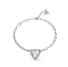 Guess Romantický oceľový náramok so srdiečkom Mon Amour JUBB04607JWRH (Dĺžka 14,5 cm)