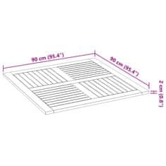 Petromila vidaXL Stolová doska 90x90x2,2 cm štvorec masívna akácia