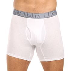 Under Armour 3PACK pánske boxerky bielé (1383889 100) - veľkosť M