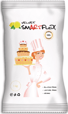 Smartflex Velvet Citrón 1 kg vo vrecku (poťahovacia a modelovacia hmota na torty) 0145 dortis