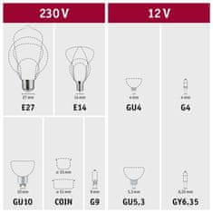 Paulmann PAULMANN Filament set LED sviečka E14 230V 5x2,6W 2700K číra 5092