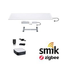 Paulmann PAULMANN Štartovacia sada Zigbee 3.0 Smart Home smik Gateway plus LED Panel Amaris 295x1195mm 35W RGBW plus biela/antracit stmievateľné 5170