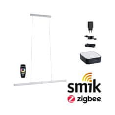 Paulmann PAULMANN Štartovacia sada Zigbee 3.0 Smart Home smik Gateway diaľkový ovládač plus LED závesné svietidlo Aptare 2700K 18W biela/antracit stmievateľné 5169