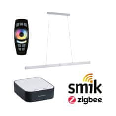 Paulmann PAULMANN Štartovacia sada Zigbee 3.0 Smart Home smik Gateway diaľkový ovládač plus LED závesné svietidlo Aptare 2700K 18W biela/antracit stmievateľné 5169