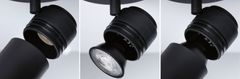 Paulmann PAULMANN Spotlight Zyli IP44 GU10 230V max. 10W čierna mat 66774