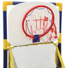 Vidaxl Arkádová basketbalová herná sada s loptou a pumpou 45x86x127 cm