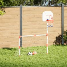 shumee vidaXL Detská futbalová a basketbalová súprava s loptičkami 98x50x70cm