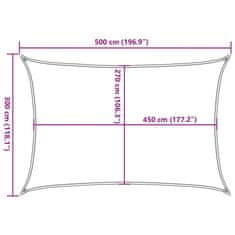 Vidaxl Tieniaca plachta 160 g/m² žltá 3x5 m HDPE