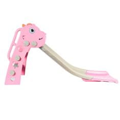 Aga4Kids Šmykľavka s madlom 130 cm DS3701-PINK