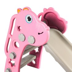 Aga4Kids Šmykľavka s madlom 130 cm DS3701-PINK