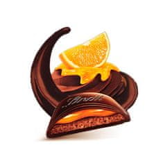 LINDT CREATION horká čokoláda so šľahanou horkou čokoládou a pomarančovou náplňou 150g