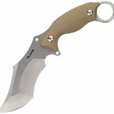 Ruike F181-W (Desert Sand) taktický nôž 11,5 cm, Stonewash, púštna hnedá,G10, plastové puzdro