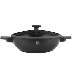 Berlingerhaus WOK pánev s poklicí s titanovým povrchem BH-8125 30 cm Antracit Collection