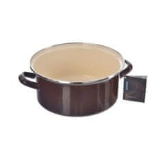 ORION Kastról smalt BROWN Lem, 4 l