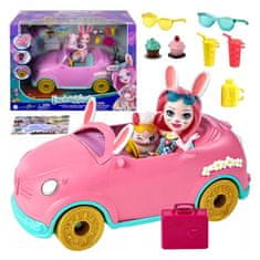 Mattel Enchantimals bábika autíčko so zajačikom Bree Bunnymobile príslušenstvo autíčko ZA5468