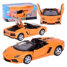 JOKOMISIADA Kovový model auta Lamborghini Aventador Roadster 1:32 interaktívny. ZA5053