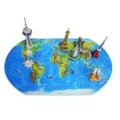 BB-Shop 3D priestorové puzzle Mapa sveta ZA1581