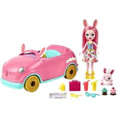 Mattel Enchantimals bábika autíčko so zajačikom Bree Bunnymobile príslušenstvo autíčko ZA5468