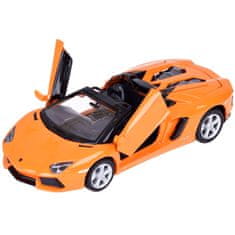 JOKOMISIADA Kovový model auta Lamborghini Aventador Roadster 1:32 interaktívny. ZA5053