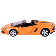 JOKOMISIADA Kovový model auta Lamborghini Aventador Roadster 1:32 interaktívny. ZA5053