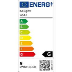 Solight LED stolný lampička stmievateľná 5W/4000K/300Lm biela s klipom