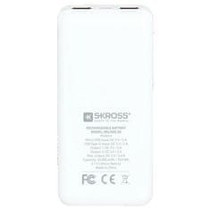 Skross Powerbank Reload 20, 20000mAh, 2x 2A výstup, microUSB kábel, biely