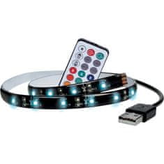 Solight LED RGB opasok pre TV, 2x 50cm, USB, vypínač, diaľkový ovládač