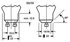 Diolamp SMD LED Reflektor PAR16 5W/GU10/230V/6000K/460Lm/38°