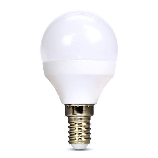 Solight LED žiarovka miniglobe matná P45 8W, E14, 4000K, 720lm