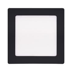 Solight LED mini panel CCT, prisadený, 12W, 900lm, 3000K, 4000K, 6000K, štvorcový čierny