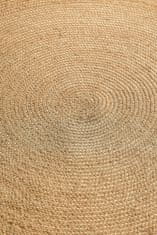 Hanse Home Kusový koberec Jute Braided 106005 Gold 100x100 (priemer) kruh