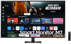 SAMSUNG Smart M7 M70D monitor, UHD, 43, VA, 16:9, 3840X2160, 2x HDMI, USB-C (LS43DM702UUXDU) - rozbalené