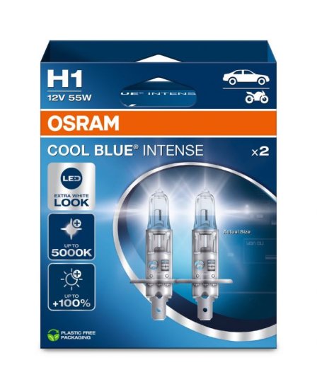 Osram CoolBlue Intense H1 55W NextGeneration 5000K BOX