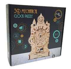 EXCELLENT Funkčné hodiny 3D puzzle s hodinovým strojčekom - 69 dielikov