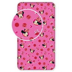 Jerry Fabrics Vypasovaná obliečka Disney Minnie Hearts 90x200 cm