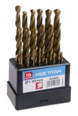 Levior Sada HSS TITAN vrtáků 19ks,1-10x0.5mm