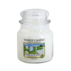 Yankee Candle Vonná sviečka Classic stredná Clean Cotton 411 g