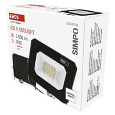 EMOS EMOS LED reflektor SIMPO 10 W, čierny, neutrálna biela ZS2213