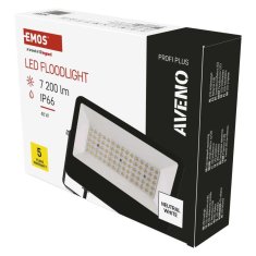 EMOS EMOS LED reflektor AVENO 48W, čierny, neutrálna biela ZS2433