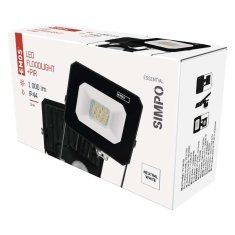 EMOS EMOS LED reflektor SIMPO s pohybovým čidlom, 10 W, čierny, neutrálna biela ZS2313