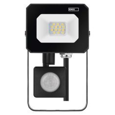 EMOS EMOS LED reflektor SIMPO s pohybovým čidlom, 10 W, čierny, neutrálna biela ZS2313