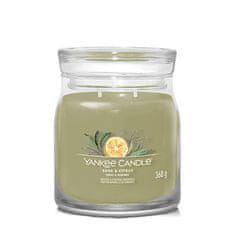 Yankee Candle Aromatická sviečka Signature sklo stredná Sage & Citrus 368 g