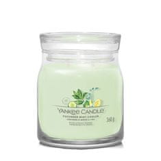 Yankee Candle Aromatická sviečka Signature sklo stredná Cucumber Mint Cooler 368 g