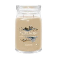 Yankee Candle Aromatická sviečka Signature sklo veľké Amber & Sandalwood 567 g